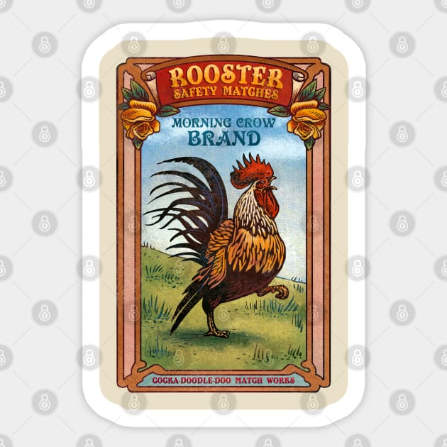 Rooster Sticker by ChetArt